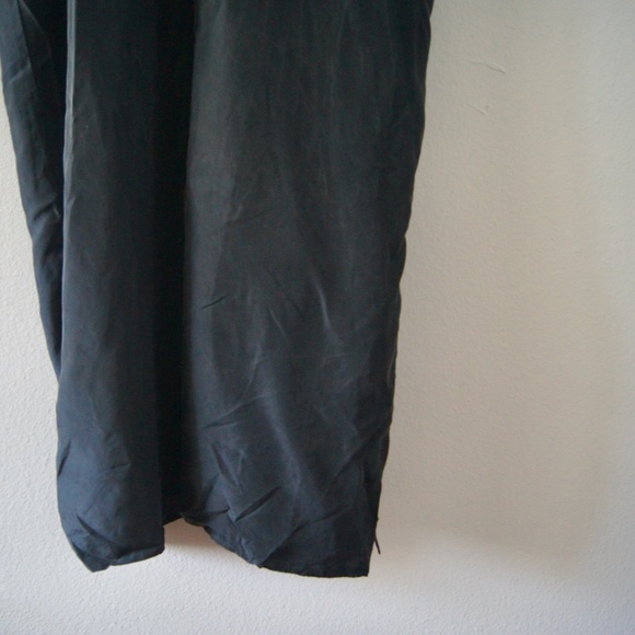 Vintage Far Away Women's 100% Silk Long Dress 3/4 Bell Sleeve Size M Oversized M - Picture 4 of 7